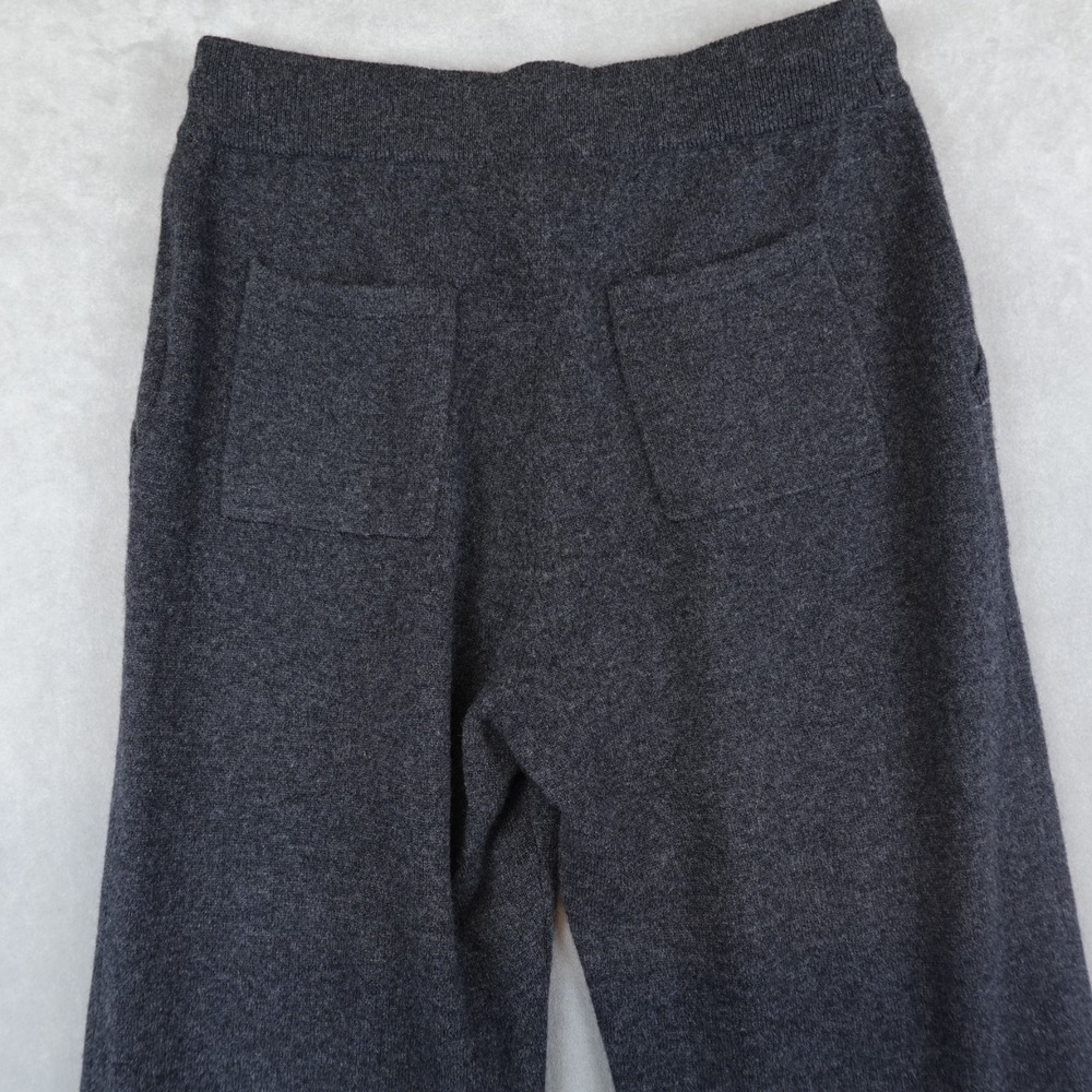 NWT Quince Mongolian Cashmere Pants Women Straight Leg Heather Charcoal Medium - Picture 8 of 10